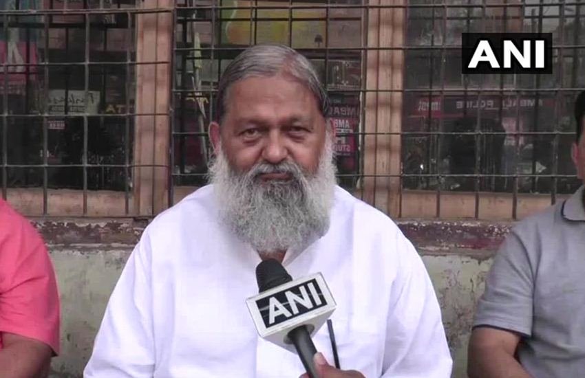 हरियाणा के मंत्री अनिल विज। 