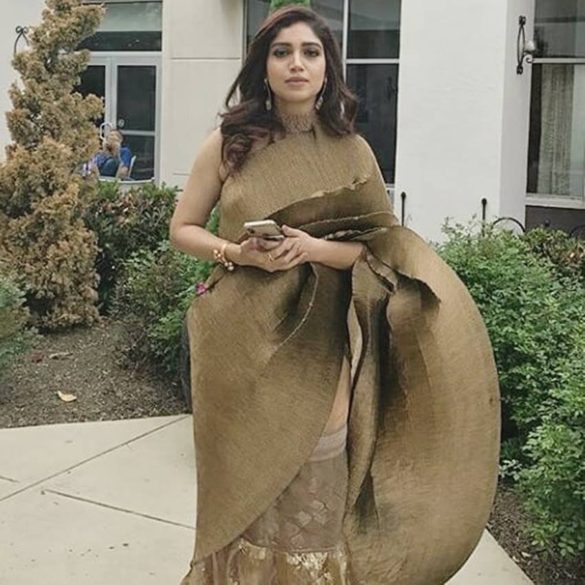 Bhumi Padnekar, Bhumi Padnekar fashion, Bollywood fashion, Toilet Ek Prem Katha star, Bhumi Pednekar red carpet looks, Bhumi Pednekar films, Lust Stories, Bhumi sari