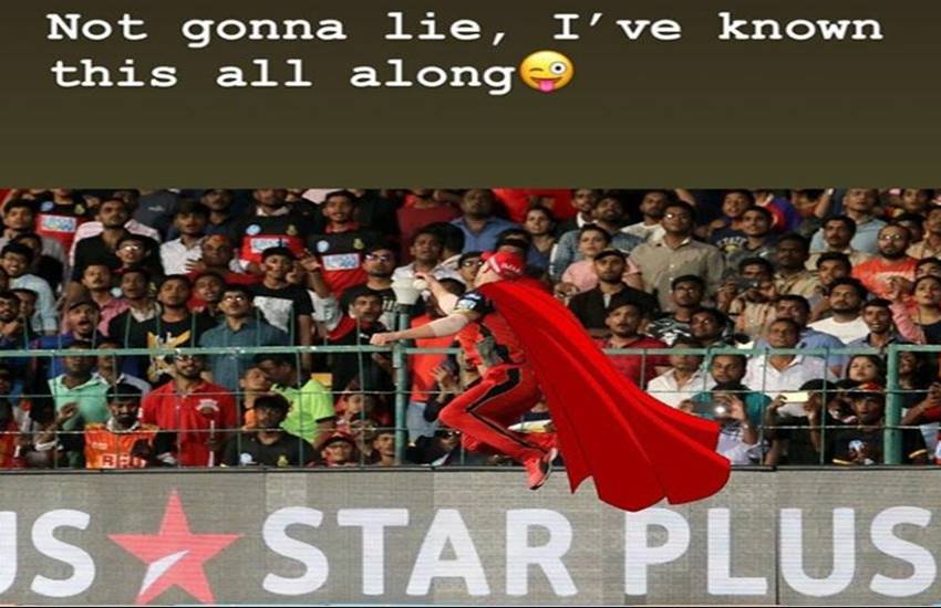 डिविलियर्स की पत्नी ने अपने पति की तस्वीर सोशल मीडिया पर शेयर की है।
Photo Source- Instagram