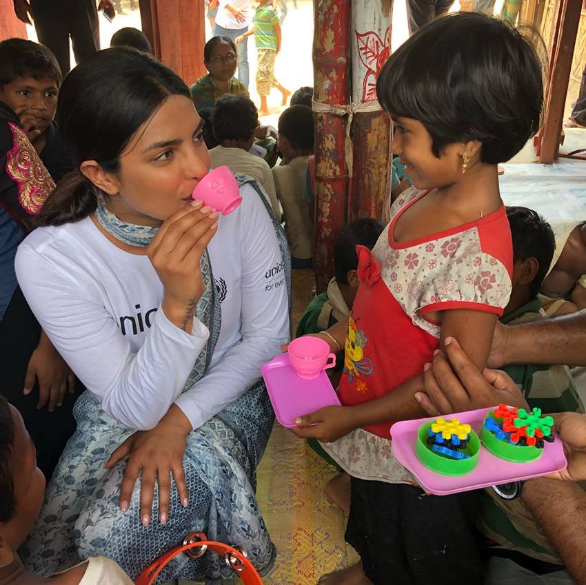 Priyanka Chopra, UNICEF Goodwill Ambassador, Priyanka Chopra UNICEF, Bangladesh, Rohingya, Rohingya refugee camps