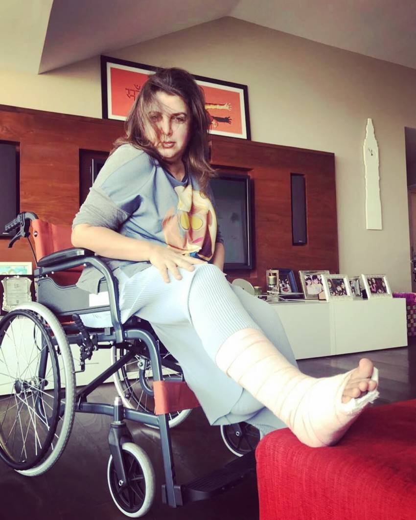 farah khan,director farah khan,farah khan accident,bollywood celebrity accidents,bollywood celebrities,anil kapoor,bollywood actos fractured,bollywood actresses instagram,bollywood director,helping celebrities,injured girl,instagram pics,news,shilpa shetty