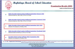 Meghalaya Board MBOSE SSLC, HSSLC Arts Result 2018: मेघालय बोर्ड ऑफ स्कूल एजुकेशन 10वीं और 12वीं परीक्षा के नतीजे जारी, megresults.nic.in पर चेक करें