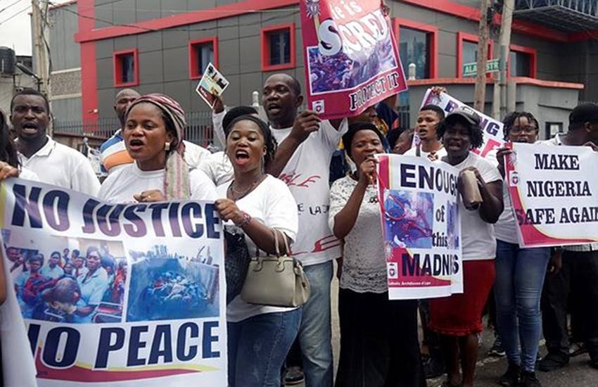 नाइजीरिया में प्रदर्शन करती महिलाएं - (फाइल फोटो)
फोटो सोर्स - AP