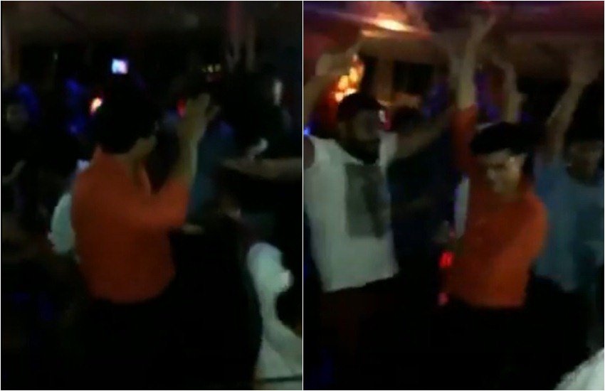 झूम कर डांस करते सौरव गांगुली। फोटो- स्क्रीनग्रैब