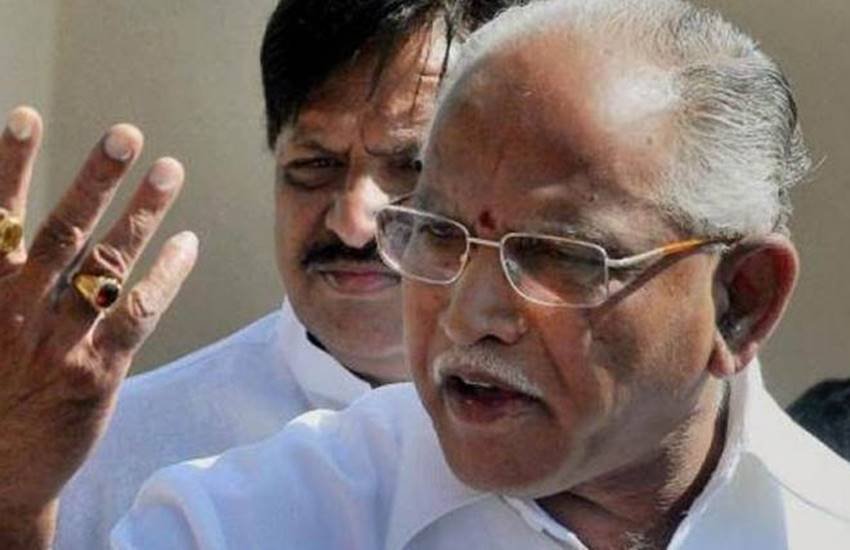  कर्नाटक भाजपा के अध्यक्ष बी एस येदियुरप्पा 