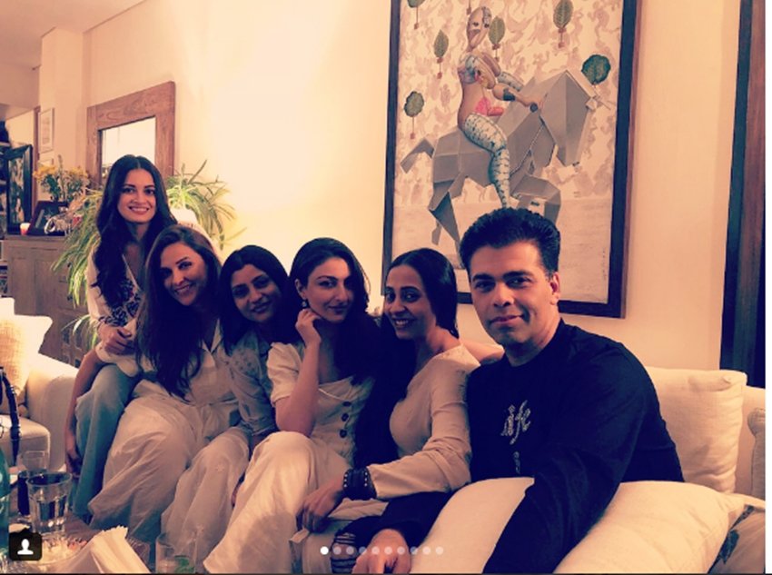 neha dhupia, angad bedi, Dia Mirza, sahil sangha, Karan Johar, Konkana Sen Sharma, Kunal Kemmu, Soha Ali Khan, Sophie Chaudhary, jansatta