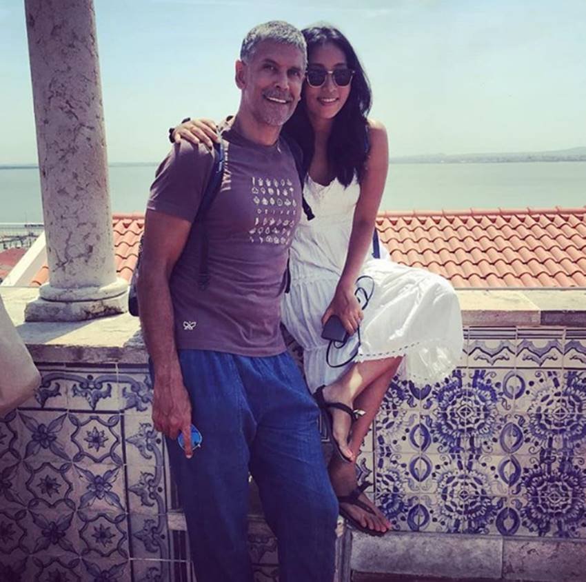 Milind Soman, milind Wife Ankita Konwar, milind and ankita in Europe Vacation, milind and ankita With Mom Usha, here is pictues of milind and ankita, entertainment news, bollywood news, television news, entertainment news, entertainment news, bollywood news, television news, entertainment news
