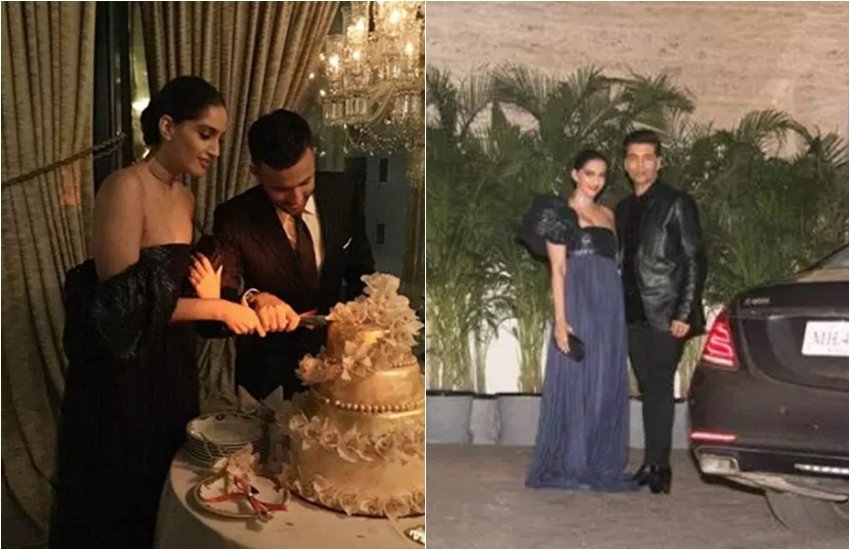 Sonam kapoor, sonam ahuja, anand ahuja, sonam anand cut the wedding cake, sonam anand in party organized by Natasha punawala, entertainment news, bollywood news, television news, entertainment news,entertainment news, bollywood news, television news, entertainment news