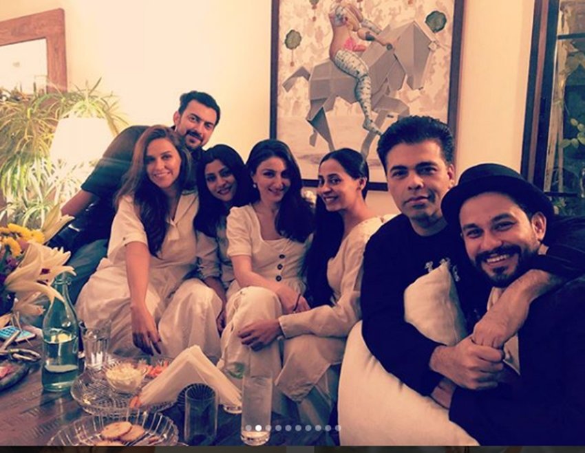neha dhupia, angad bedi, Dia Mirza, sahil sangha, Karan Johar, Konkana Sen Sharma, Kunal Kemmu, Soha Ali Khan, Sophie Chaudhary, jansatta