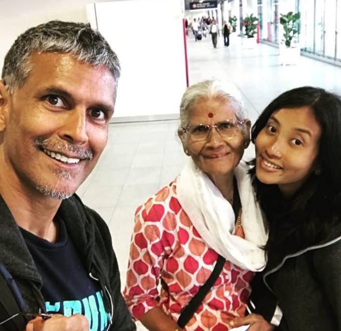 Milind Soman, milind Wife Ankita Konwar, milind and ankita in Europe Vacation, milind and ankita With Mom Usha, here is pictues of milind and ankita, entertainment news, bollywood news, television news, entertainment news, entertainment news, bollywood news, television news, entertainment news