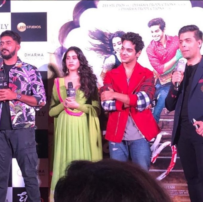dhadak trailer, janhvi kapoor, ishan khattar in dhadak, janhvi kapoor in trailer release dhadak, janhvi wore green pink line anarkali suit on trailer launch, janhvi looks fabon dhadak trailer, shridevi daughter janhvi kapoor, dhadak, dhadak trailer, dhadak movie trailer, dhadak 20th july release, dhadak cast, jhanvi kapoor, jhanvi kapoor dhadak, ishaan khatter, ishaan khatter dhadak, ishaan khatter jhanvi kapoor