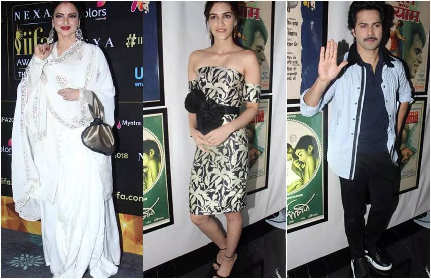 IIFA 2018 press meet, Actress Kriti Sanon, Bobby Deol, Varun Dhawan, Rekha in IIFA 2018 press meet, know who wore what at IIFA 2018 press meet, aushman khurrana, bollywood news, television news,entertainment news, bollywood news, television news, entertainment news, bollywood news, television news, bollywood news, television news,entertainment news, bollywood news, television news, entertainment news, bollywood news, television news