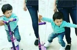 Baby Taimur trying to learn tricycle, Taimur in london, see pictures saif ali khan and kareena kapoor son, Taimur khan pictures, saif ali khan and kareena kapoor, saif ali khan and kareena kapoor taimur in london, entertainment news, entertainment news, bollywood news, television news,entertainment news, bollywood news, television news, entertainment news