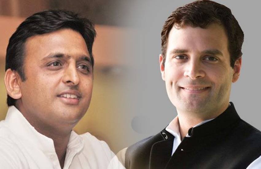 कांग्रेस अध्यक्ष राहुल गांधी और सपा के राष्ट्रीय अध्यक्ष अखिलेश यादव(फाइल फोटो)