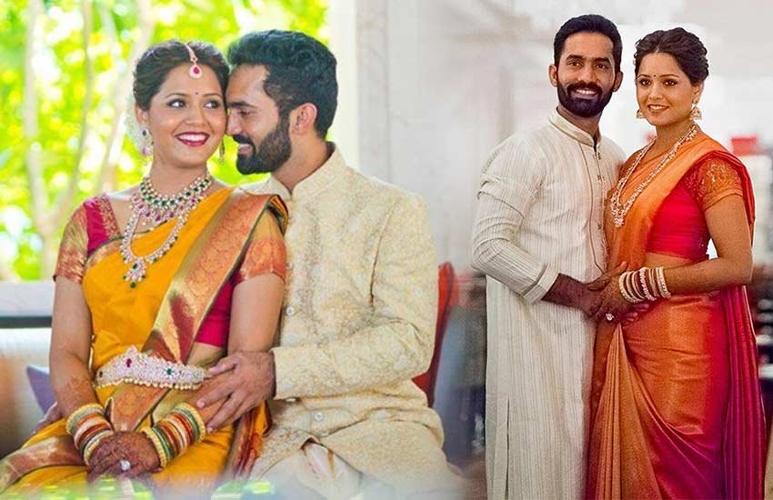 दिनेश कार्तिक और दीपिका पल्लीकल।