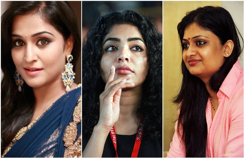 द मलयालम फिल्म आर्टिस्ट एसोसिएशन से इस्तीफा देने वाली अभिनेत्रियां। 