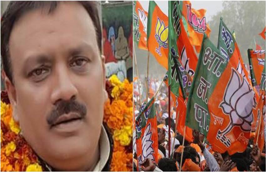 नूरपुर केे सपा विधायक नईम-उल-हसन और भाजपा समर्थक। 