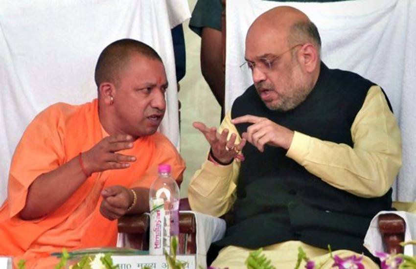 बीजेपी के राष्ट्रीय अध्यक्ष अमित शाह और यूपी के मुख्यमंत्री योगी आदित्यनाथ।