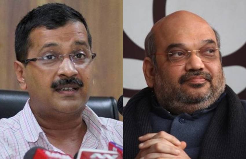 दिल्ली के सीएम अरविंद केजरीवाल और बीजेपी अध्यक्ष अमित शाह। (फाइल फोटो)