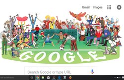 FIFA World Cup 2018 Sports Google Doodle: 21वें फीफा वर्ल्ड कप पर गूगल का शानदार डूडल, स्टेडियम में फैंस और खिलाड़ी आ रहे नजर