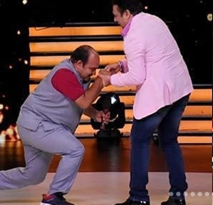 Sanjeev Srivastava, Dancing Sensation, Govinda, Dancing Sensation Sanjeev Srivastava Meets Govinda, Dabbu Uncle Dance, jansatta, entertainment news, bollywood news