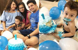 Karan Mehra, Nisha Rawal, Bigg Boss and Yeh Rishta Kya Kehlata Hai Karan Mehra, Karan Mehra Nisha Rawal, baby son first birthday , baby son first birthday photos