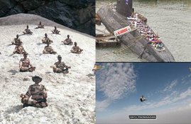 international yoga day, international day of yoga, international yoga day 2018, International Yoga day viral videos, International Yoga day Modi, International Yoga day funny, International Yoga day Air Force,,indian army, indian navy, indian airforce yoga, Indo-Tibetan Border Police force