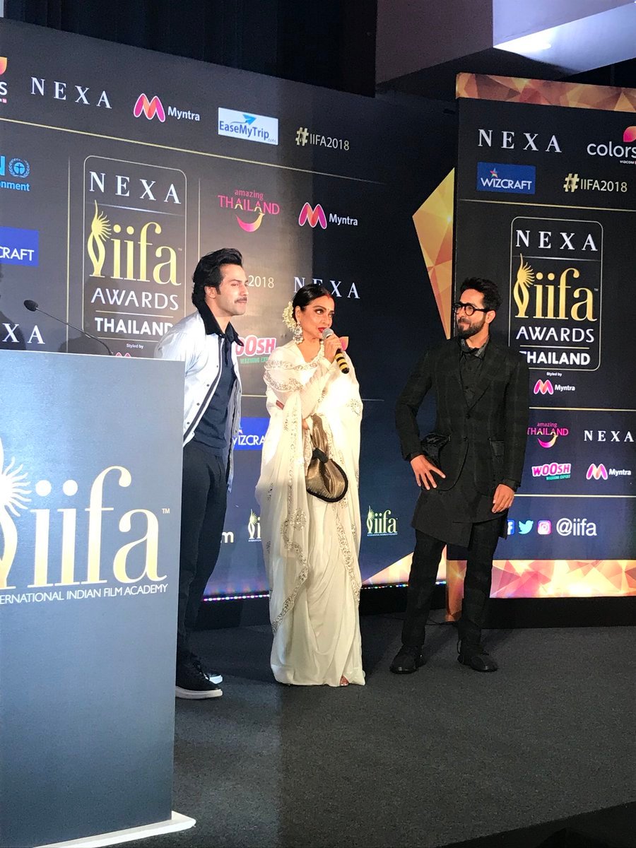 IIFA, IIFA 2018, Rekha, Bobby Deol, Varun Dhawan, Kriti Sanon, IIFA media event, IIFA photos, IIFA news, IIFA mumbai event photos, IIFA rekha