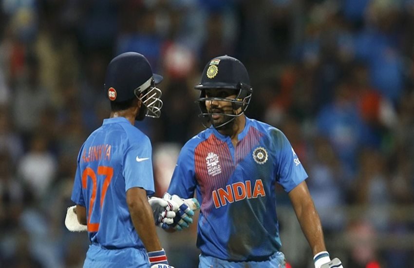 रोहित शर्मा और अजिंक्य रहाणे। (फोटो - Reuters)