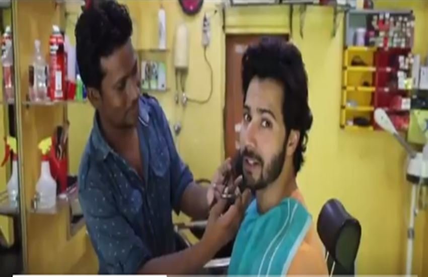 वरूण ने अपनी फिल्म सुई धागा के लिए पहली बार स्थानीय नाई का रूख किया। 