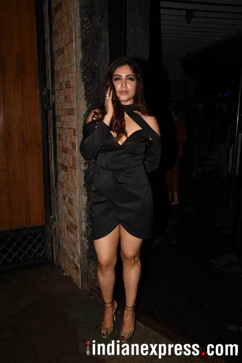 bhumi pednekar, bhumi pednekar birthday, bhumi pednekar party photos, varun dhawan, karan johar, bhumi pednekar age, bhumi pednekar films, bhumi pednekar photo, bhumi pednekar birthday party inside photos, bhumi pednekar birthday photos