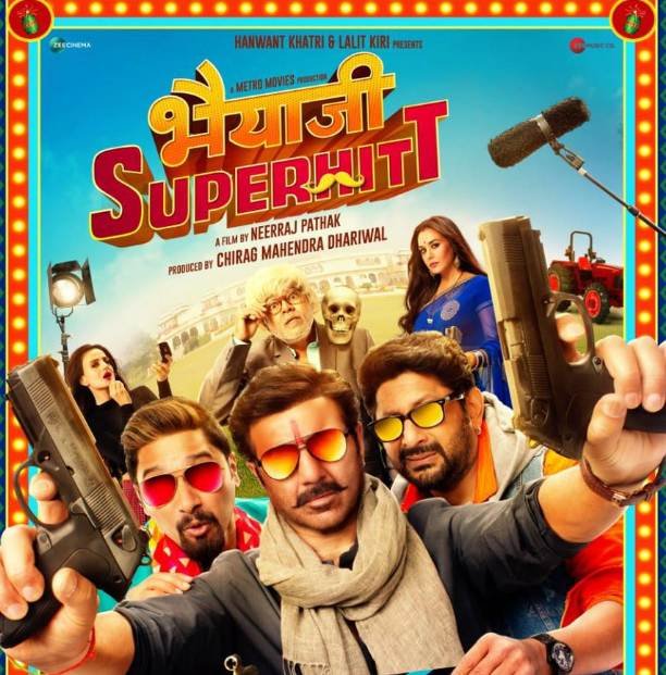 Sunny Deol, film Bhaiyyaji Superhitt, Preity Zinta, ameesha patel,19 october, film Bhaiyyaji Superhitt poster, film Bhaiyyaji Superhitt film, film Bhaiyyaji Superhitt