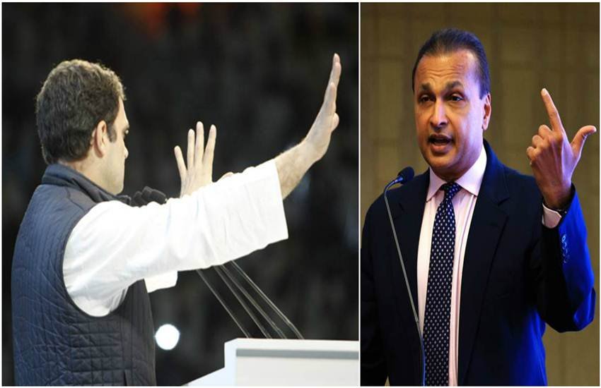 अनिल अंबानी और राहुल गांधी। फोटाे- एक्‍सप्रेस आर्काइव 