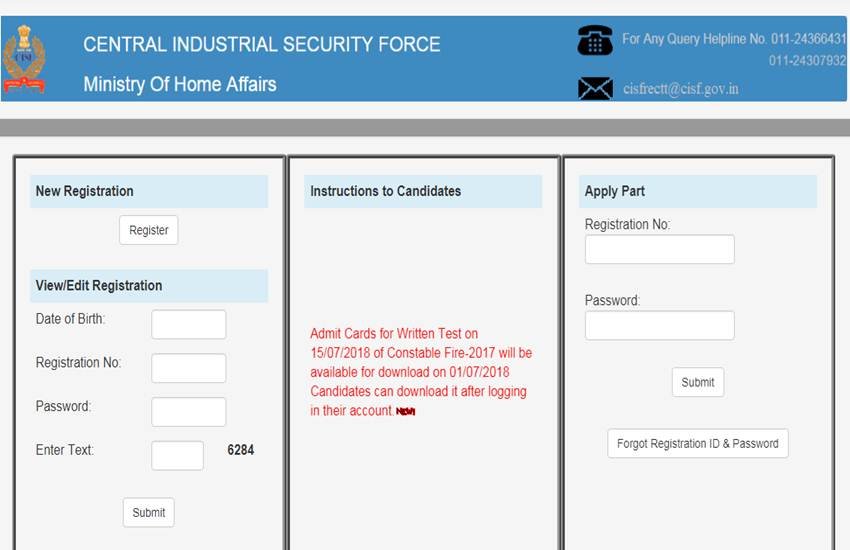 CISF Constable Admit Card: एडमिट कार्ड डाउनलोड करने के लिए आपको https://cisfrectt.in/index.php# पर लॉगइन करना होगा।