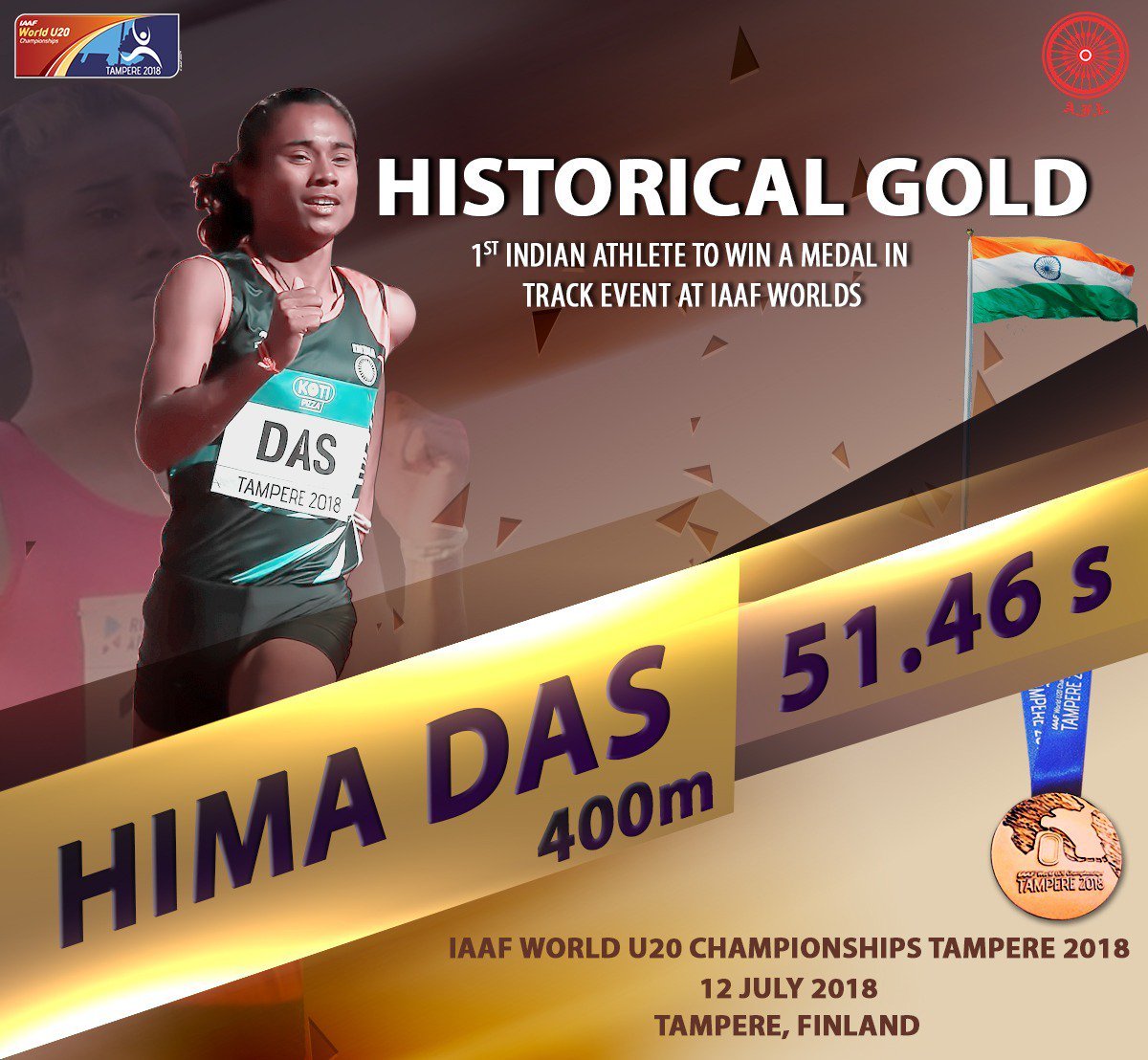 "hima das, hima das win, hima das gold medal, hima das gold medal for india, hima das track gold medal, hima das world u20 championships gold medal, hima das twitter reactions