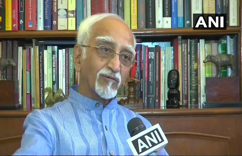 hamid ansari, former vice president Hamid ansari, jinnah, jinnah photo, amu, Aligarh Muslim University, Victoria Memorial, Hindi news, News in Hindi, Jansatta