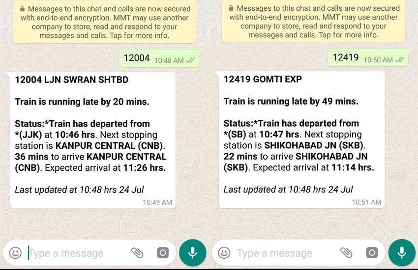 IRCTC Train Status, WhatsApp, Indian Railways, Live Train Status, Train timings, Train status, Indian Railways, Indian Railway Live Train Status, IRCTC Live Train Status, Train Status Live, Live Train running status, current train status, PNR Status