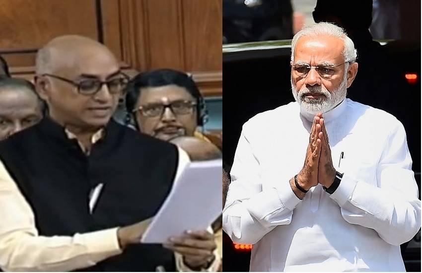 टीडीपी सांसद ने शुक्रवार को अविश्वास प्रस्ताव पेश करते हुए मोदी सरकार पर निशाना साधा। (फोटोः ANI/PTI) टीडीपी सांसद ने शुक्रवार को अविश्वास प्रस्ताव पेश करते हुए मोदी सरकार पर निशाना साधा। (फोटोः ANI/PTI)