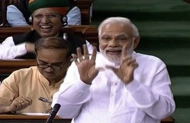 PM Narendra Modi, pm modi, Congress president, Rahul gandhi, Rahul gandhi hugs pm modi, Rahul gandhi winks, no confidence motion, Sonia gandhi, Lok sabha, Parliament, Hindi news, News in Hindi, Jansatta