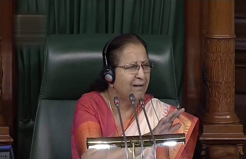 Sumitra Mahajan, Lok Sabha, Lok Sabha Speaker, Sumitra Mahajan, lynching debate, lynching, MP, Member of parliament, Mallikarjun Kharge, Sumitra Mahajan, hindi news, news in Hindi, Jansatta