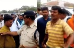 VIDEO: दिव्‍यांगों के आयोजन में की शिकायत तो मारने दौड़ पड़ा बीजेपी का नेता