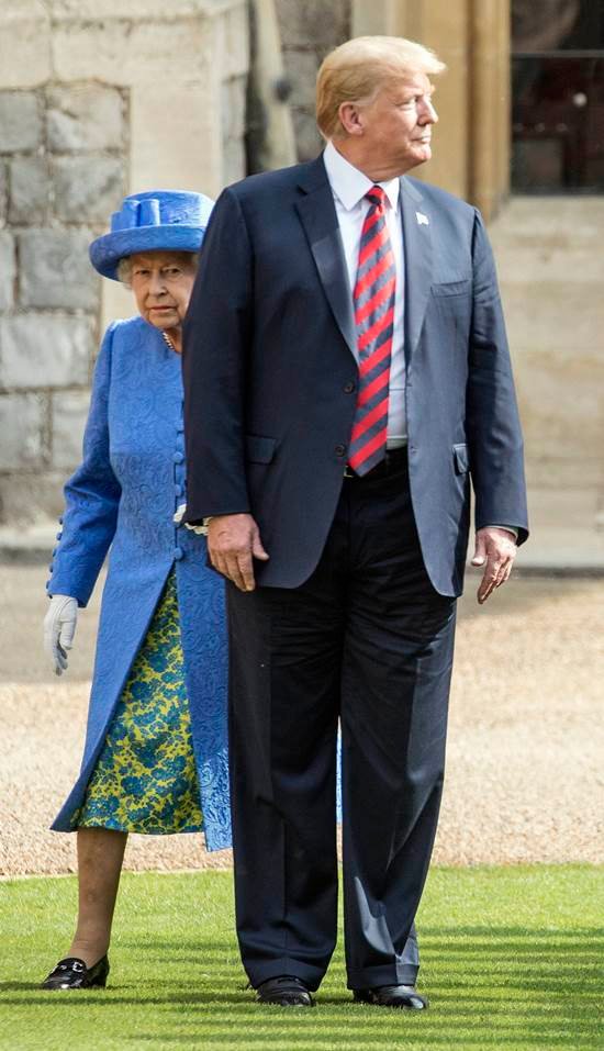 President Donald Trump With Queen