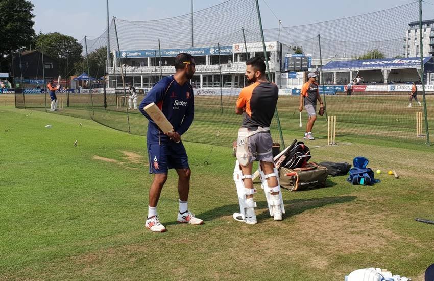 27 जुलाई को अभ्‍यास सत्र के दौरान विराट कोहली। (Photo : BCCI/Twitter)