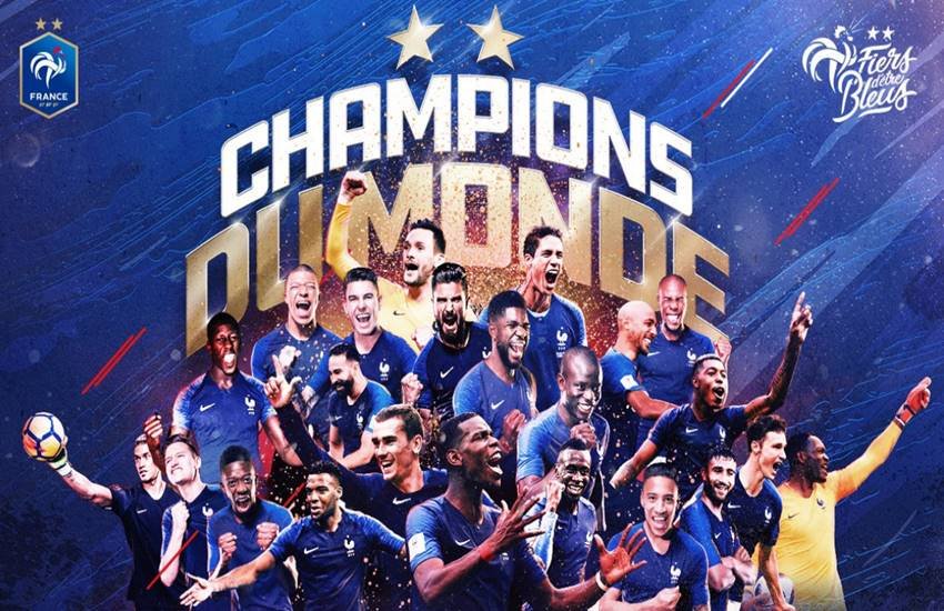 FIFA World Cup 2018, France vs Croatia Football: फ्रांस 20 साल बाद विश्व फुटबाल का सरताज बनने में सफल रहा है।(फोटो सोर्स- ट्विटर)