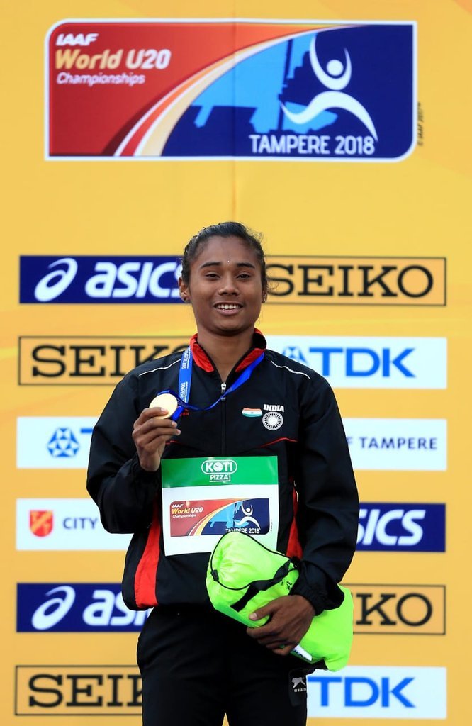 "hima das, hima das win, hima das gold medal, hima das gold medal for india, hima das track gold medal, hima das world u20 championships gold medal, hima das twitter reactions