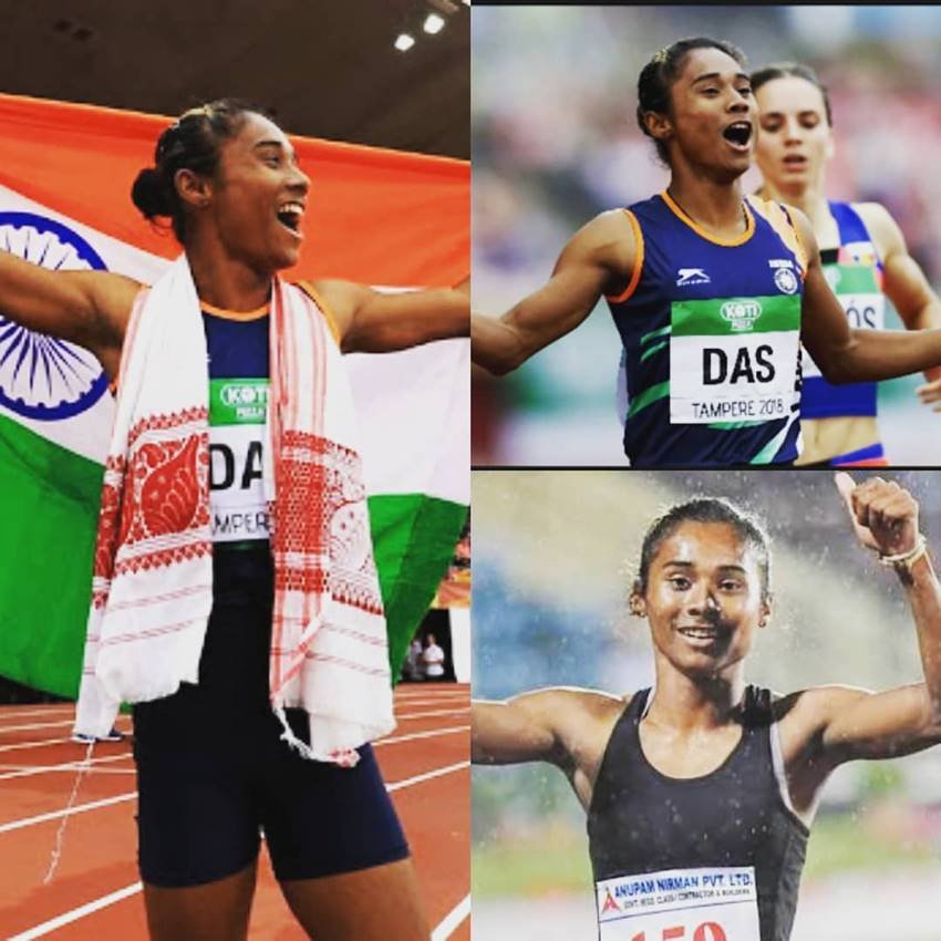 "hima das, hima das win, hima das gold medal, hima das gold medal for india, hima das track gold medal, hima das world u20 championships gold medal, hima das twitter reactions