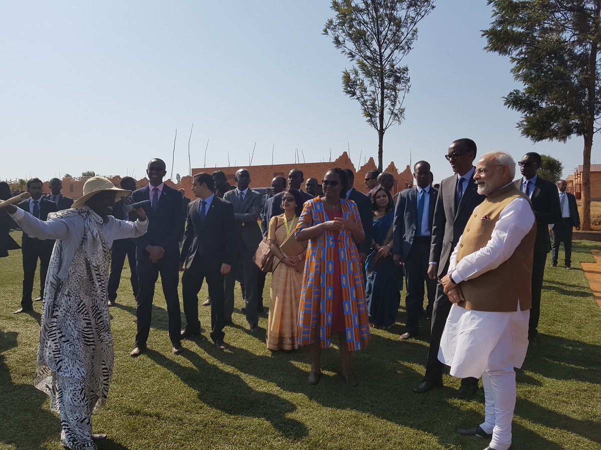 pm modi rwanda visit, pm modi donates cows, modi donates 200 cows, president paul kagame, girinka scheme, rweru model village, pm modi africa visit"
