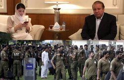 नवाज शरीफ और मरियम की गिरफ्तारी: दस हजार सुरक्षाकर्मी तैनात, हवाईअड्डे से हेलिकॉप्टर में पहुंचाए जाएंगे जेल