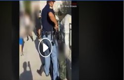 VIDEO: जब पुलिसवाले ने बच्चों पर तान दी बंदूक