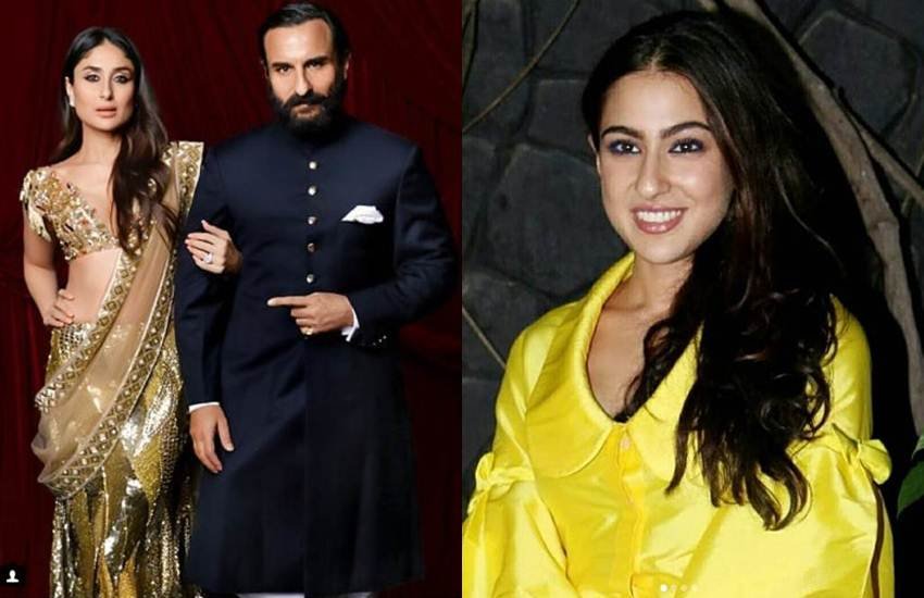 करीना कपूर खान- सैफ अली खान और सारा अली खान।